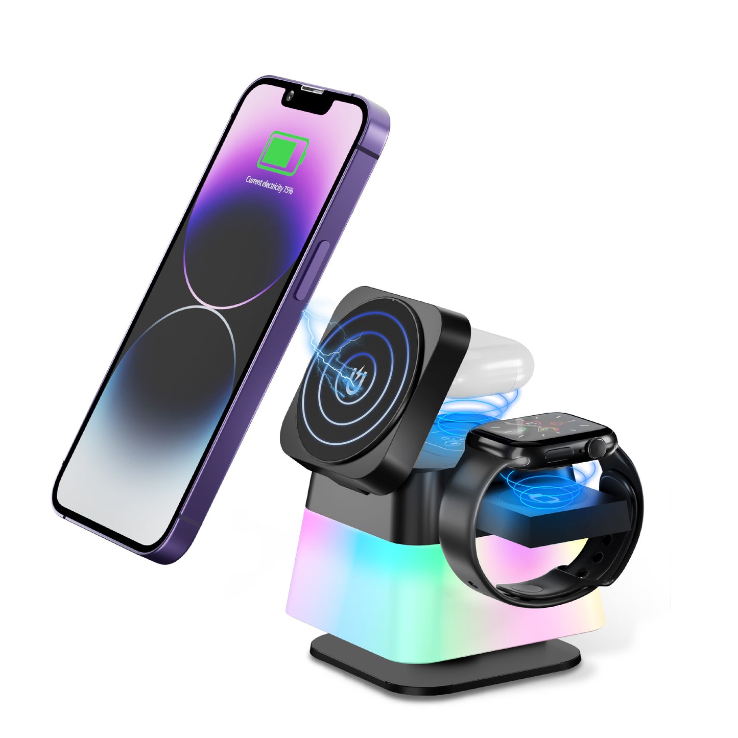 4 In 1 Rotatable Colorful Lighting Wireless