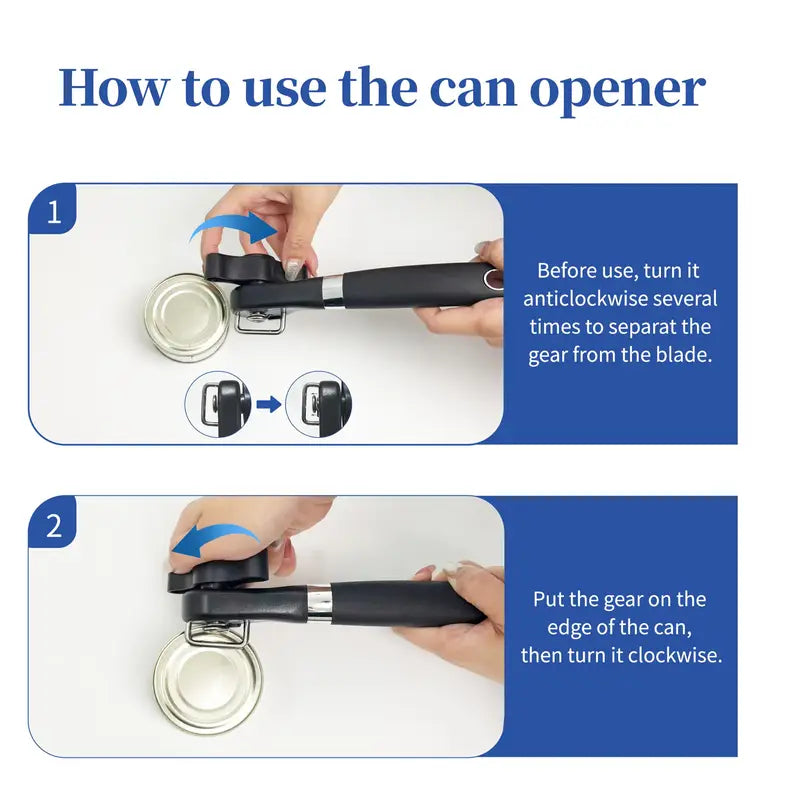 Easy-Grip Stainless Steel Can Opener