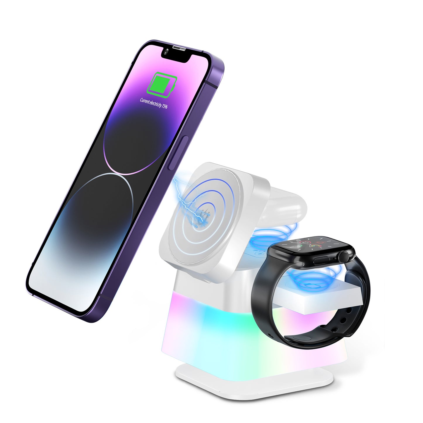 4 In 1 Rotatable Colorful Lighting Wireless