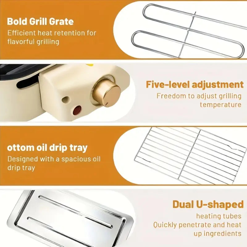 Portable BBQ Grill, Electric Griddle