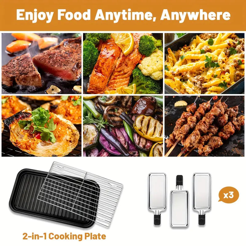 Portable BBQ Grill, Electric Griddle