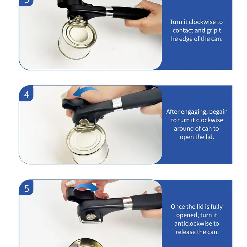 Easy-Grip Stainless Steel Can Opener