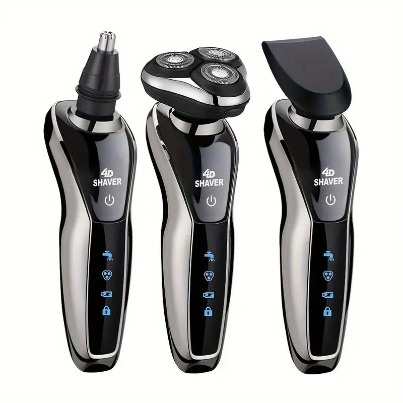 3-in-1 Electric Shaver, Rotary Shaver, Sideburns Trimmer