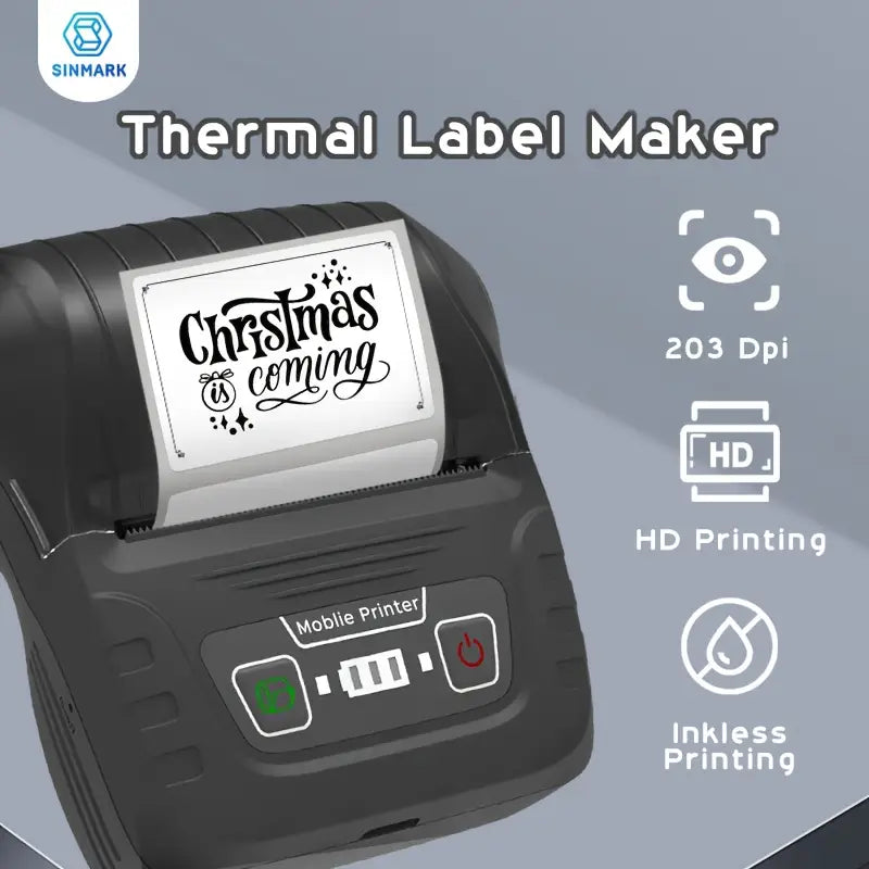 1pc SINMARK SK58 Label Maker Portable Label Printer for Small Business