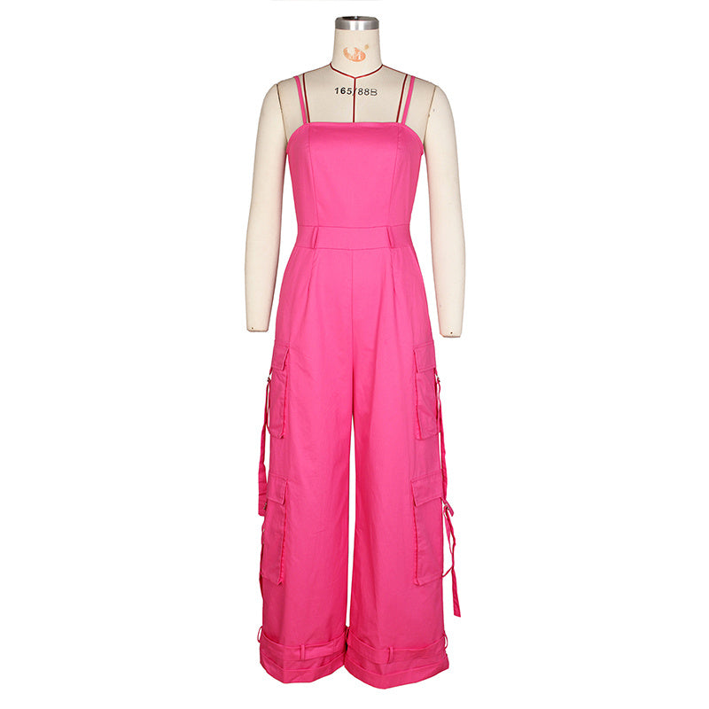 Sleeveless Jumpsuit - Casual Outfit