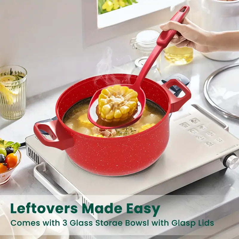Cookware Set - Pans for Outdoor Sets Kitchen Utensils Essentials