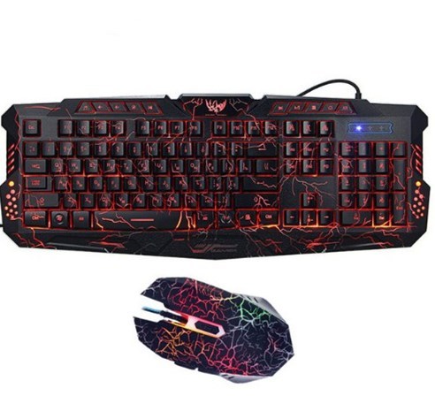 Luminous gaming mouse keyboard Russian keyboard