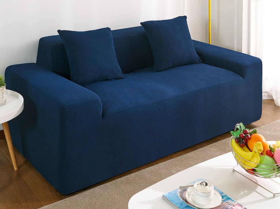Waterproof Polar Fleece Solid Color Bomb Cover Sofa Slipcover