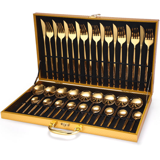 36-piece Stainless Steel Tableware