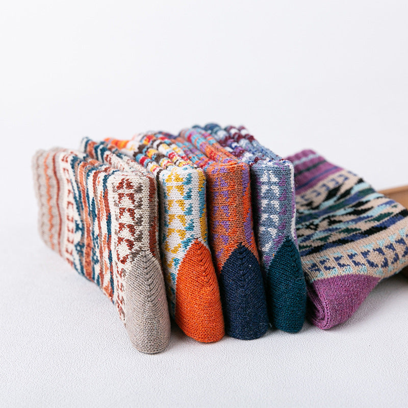 Winter Thick Thick Line Ladies Rabbit Wool Socks