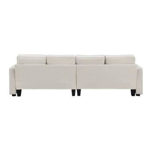 Seater Modern Linen Fabric Sofa