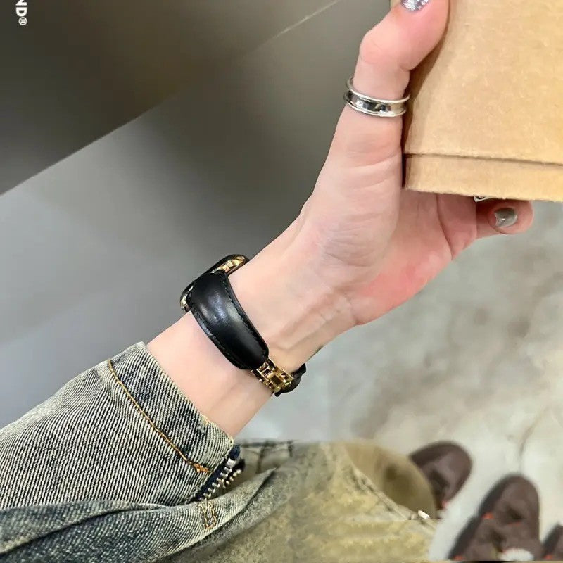 Channel watch Design Leather High-grade Strap