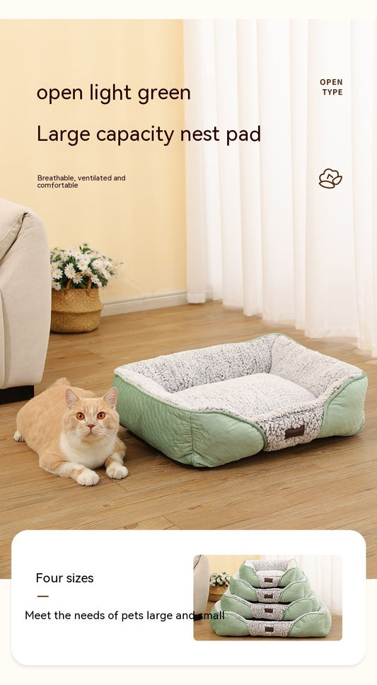 Self-heating Thermal Pet Bed Closed