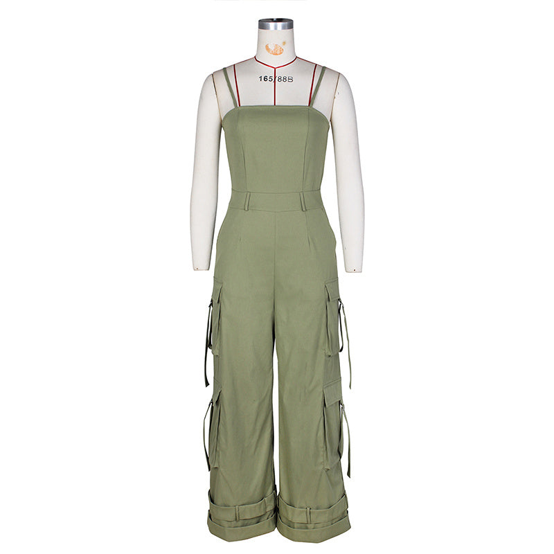 Sleeveless Jumpsuit - Casual Outfit