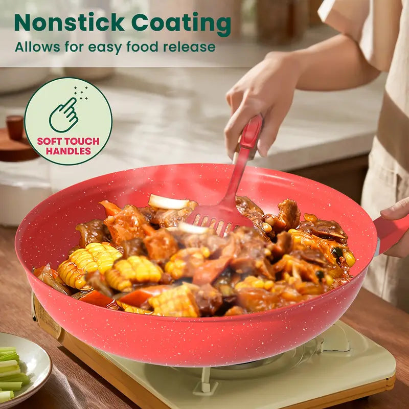 Cookware Set - Pans for Outdoor Sets Kitchen Utensils Essentials