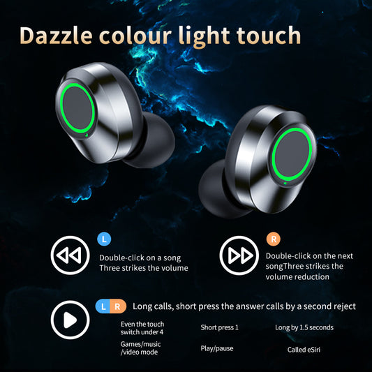 Large Screen Smart Digital Display In Ear Breathing Light
