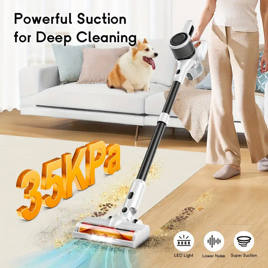 Cordless Stick Vacuum Cleaner with ONE-TOUCH OPERATION