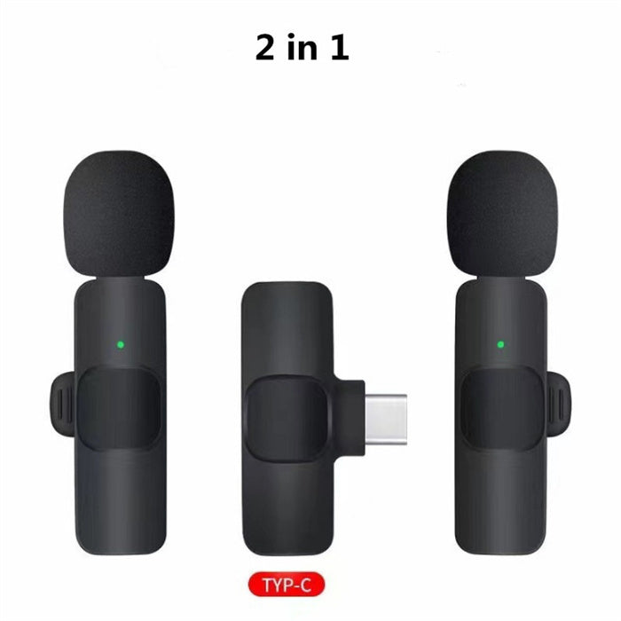 Wireless Lavalier Microphone Portable Audio Video