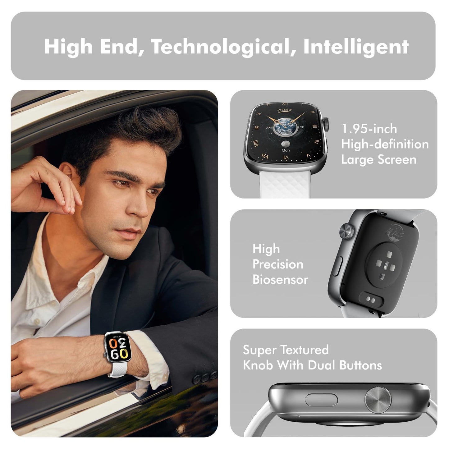 3ATM Waterproof Fitness Tracker For IoS Android