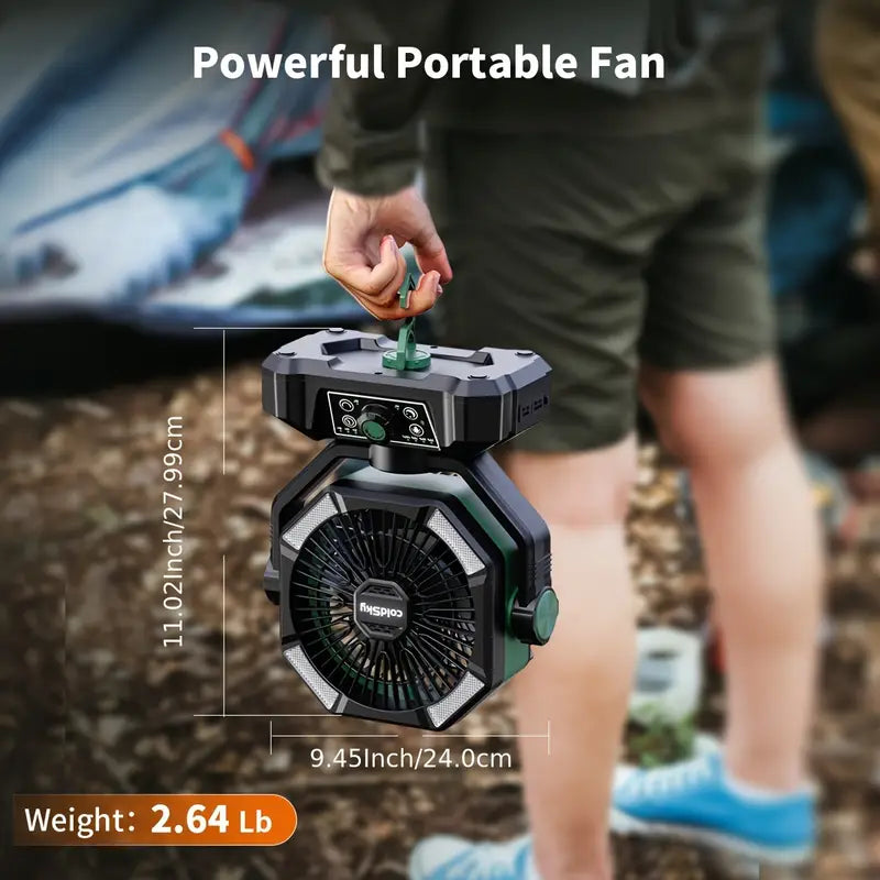 20000mAh Battery Powered Camping Fan