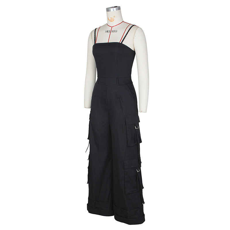 Sleeveless Jumpsuit - Casual Outfit