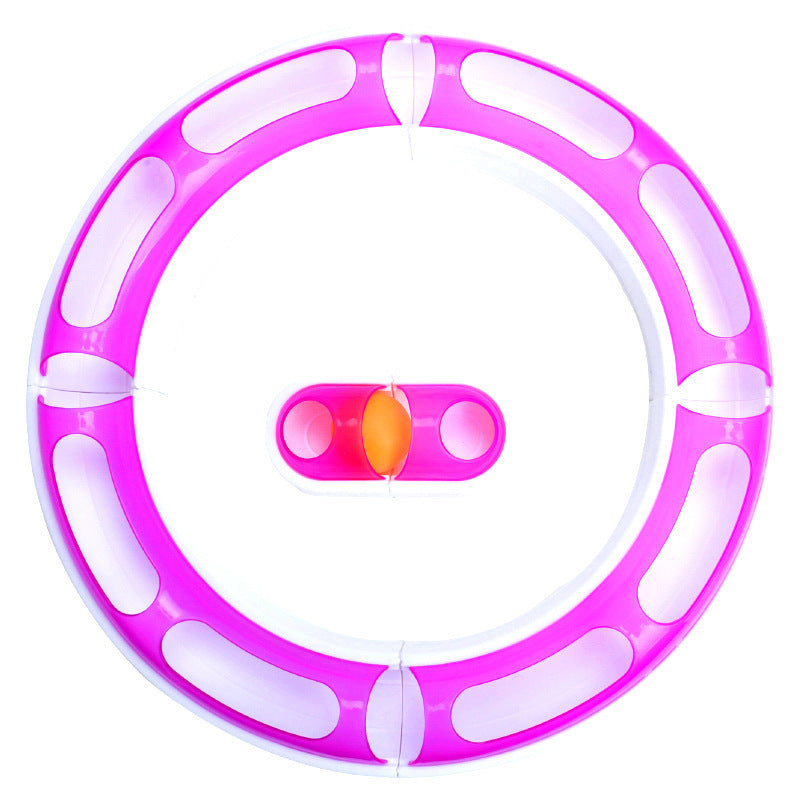 Pet Suit Track Ball DIY Track Amusement Plate Combined Cat Toy