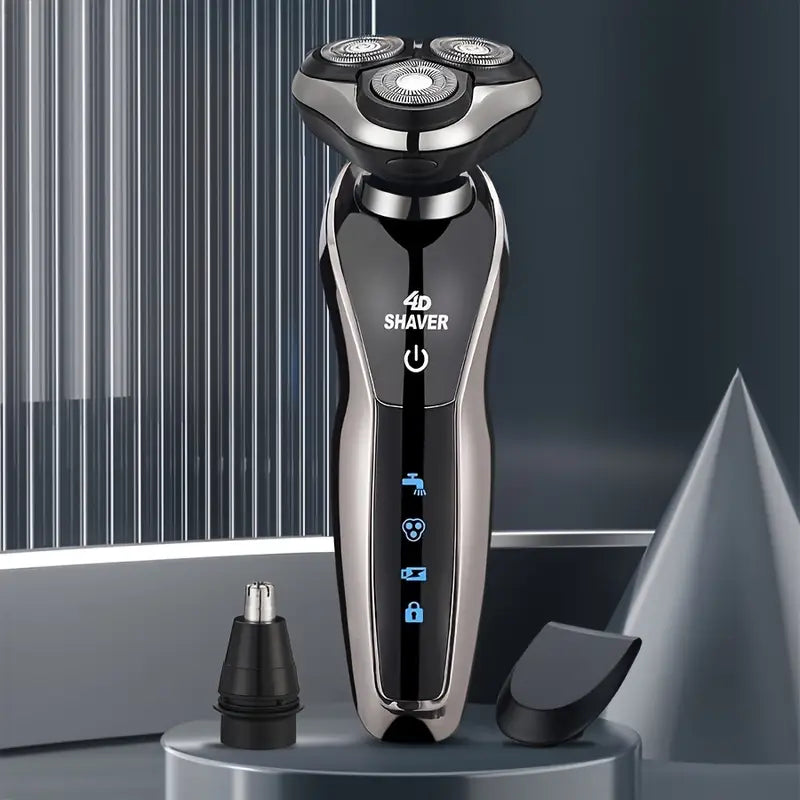 3-in-1 Electric Shaver, Rotary Shaver, Sideburns Trimmer