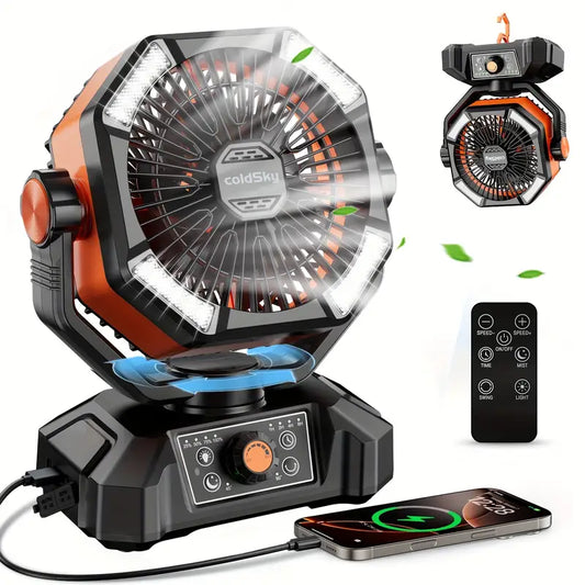 20000mAh Battery Powered Camping Fan
