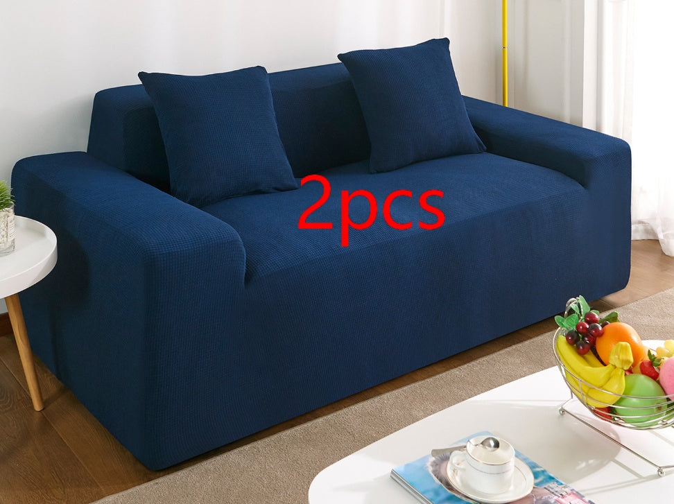 Waterproof Polar Fleece Solid Color Bomb Cover Sofa Slipcover