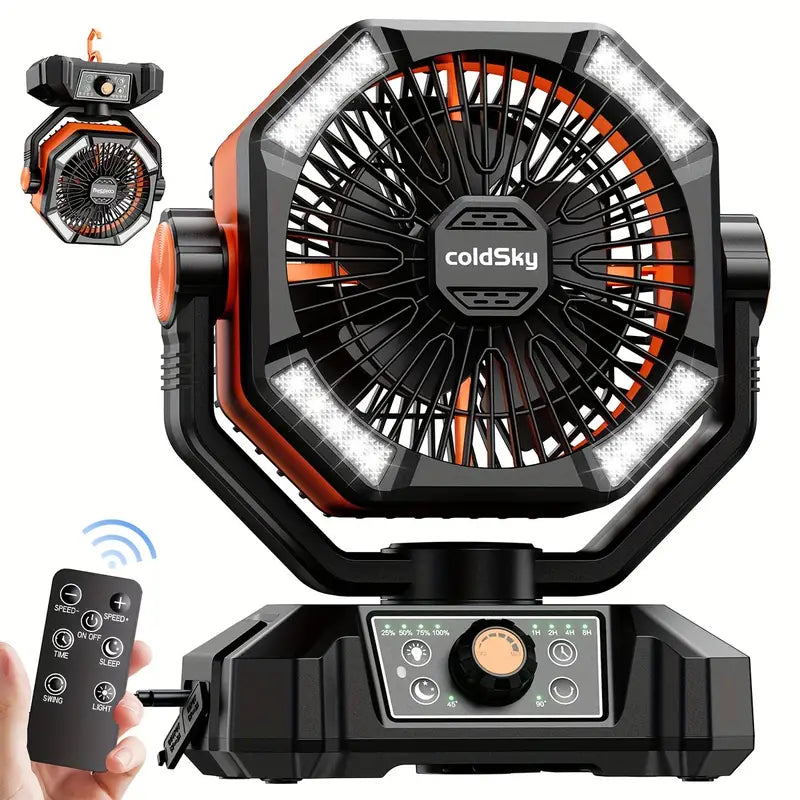 20000mAh Battery Powered Camping Fan