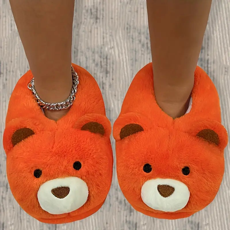 Cute Polar Bear Plush Indoor Slippers
