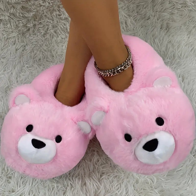 Cute Polar Bear Plush Indoor Slippers