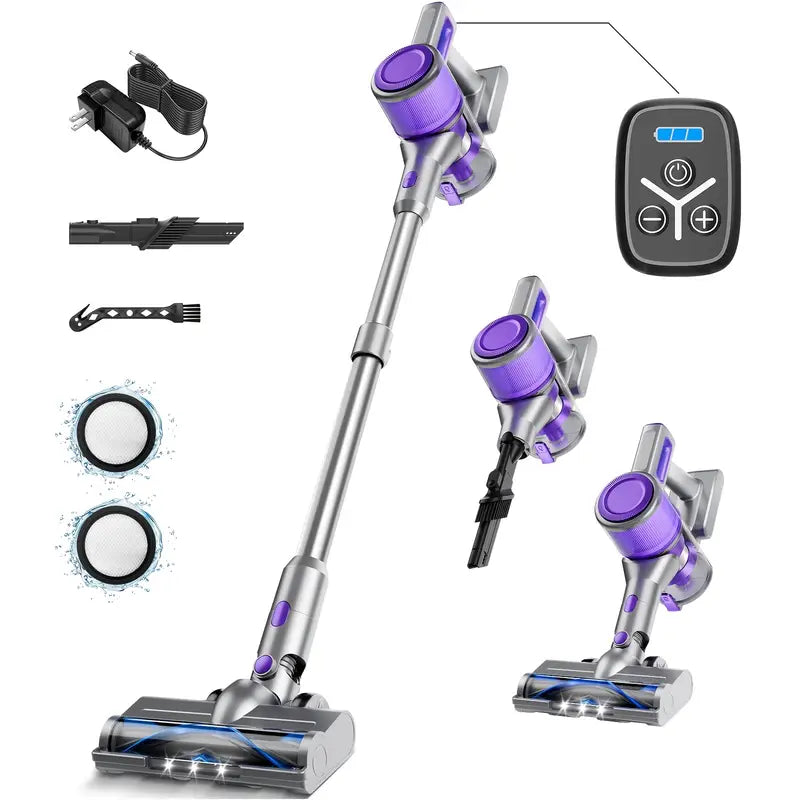Cordless Stick Vacuum Cleaner with ONE-TOUCH OPERATION