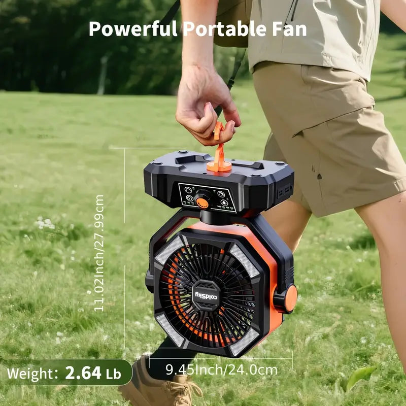 20000mAh Battery Powered Camping Fan
