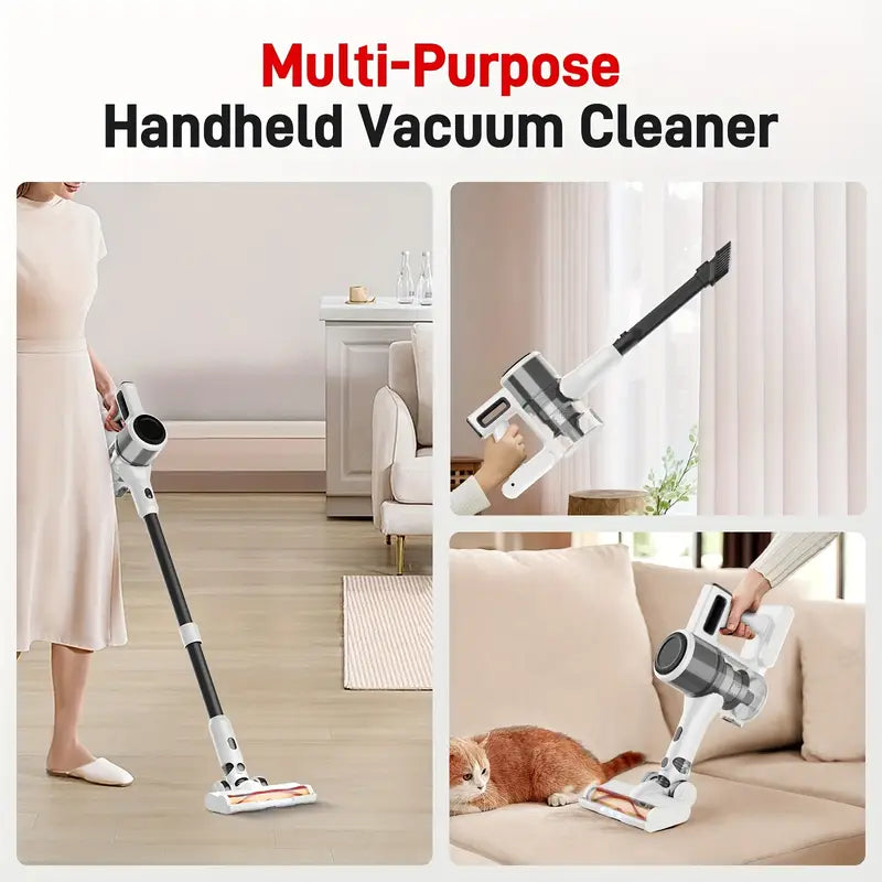 Cordless Stick Vacuum Cleaner with ONE-TOUCH OPERATION