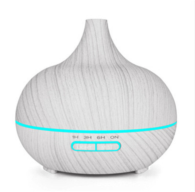 Full Wood Grain Remote Control Aromatherapy Humidifier Lamp