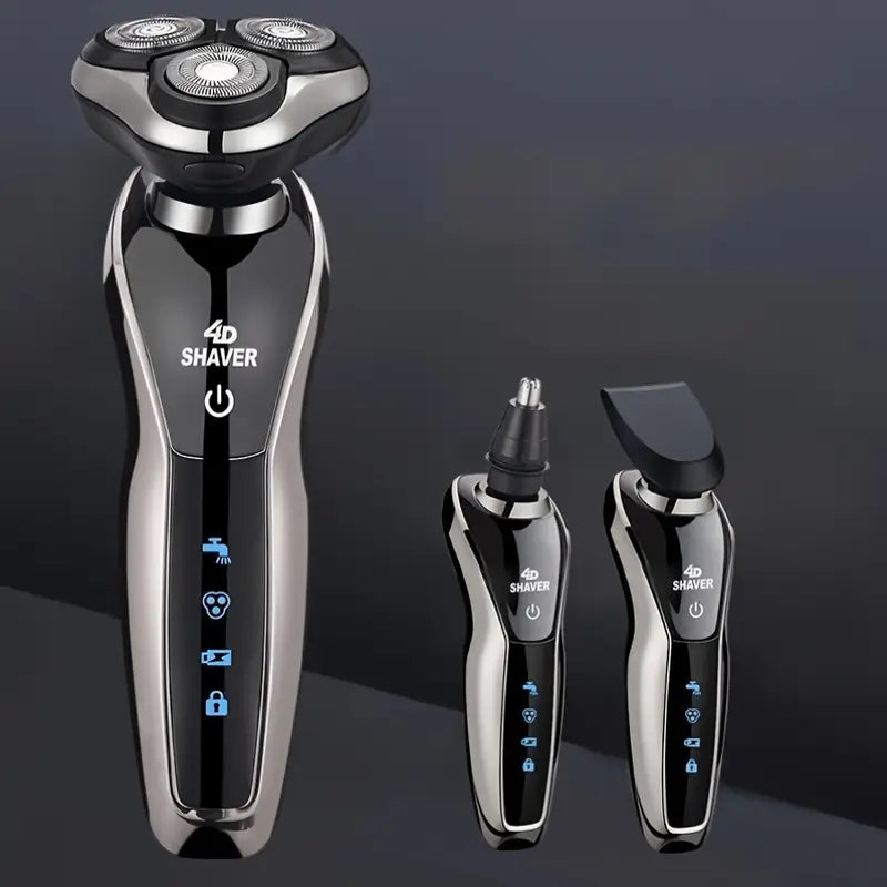3-in-1 Electric Shaver, Rotary Shaver, Sideburns Trimmer