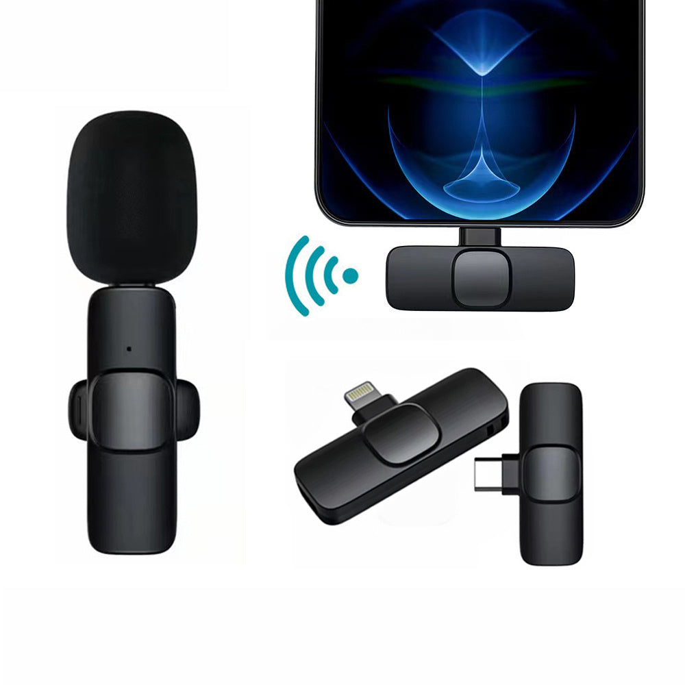Wireless Lavalier Microphone Portable Audio Video