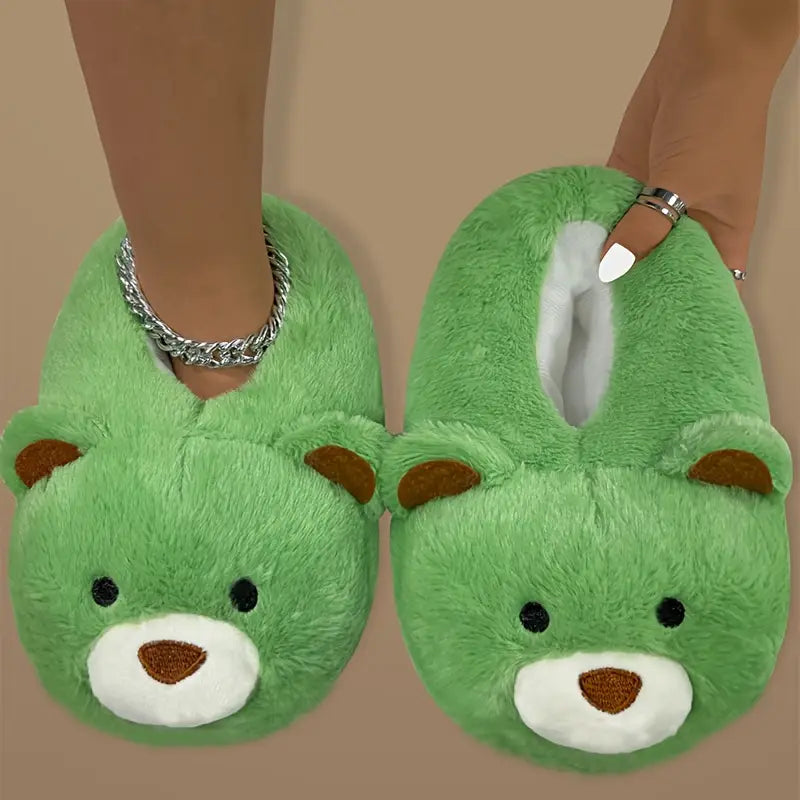 Cute Polar Bear Plush Indoor Slippers
