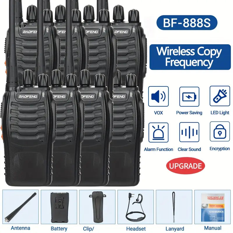 2/4/6/8pcs Walkie Talkie