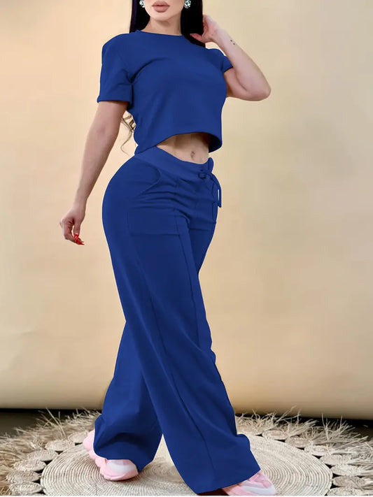 Casual Comfortable Polyester Women's Stylish Brown Pantsuit