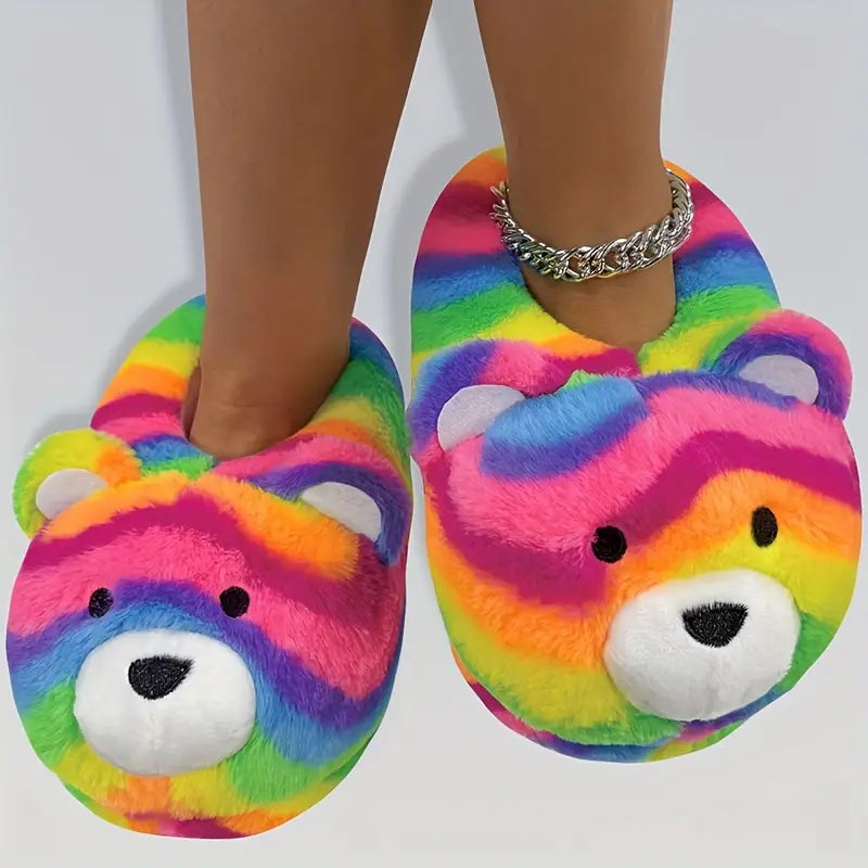 Cute Polar Bear Plush Indoor Slippers