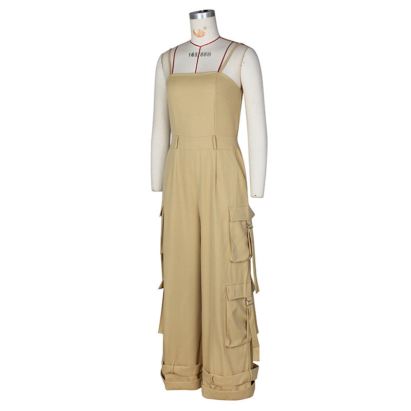 Sleeveless Jumpsuit - Casual Outfit