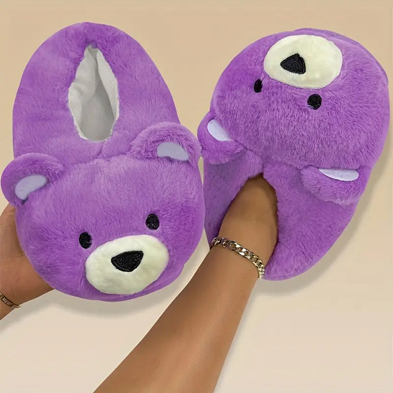Cute Polar Bear Plush Indoor Slippers