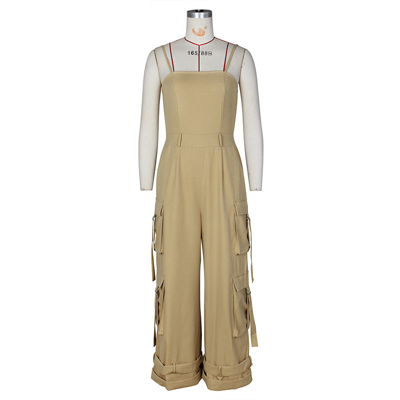 Sleeveless Jumpsuit - Casual Outfit