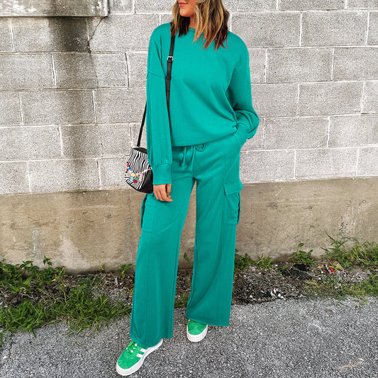 European And American Autumn Trousers Long Sleeve Casual Sweatshir