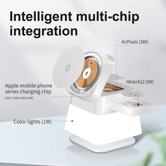 4 In 1 Rotatable Colorful Lighting Wireless