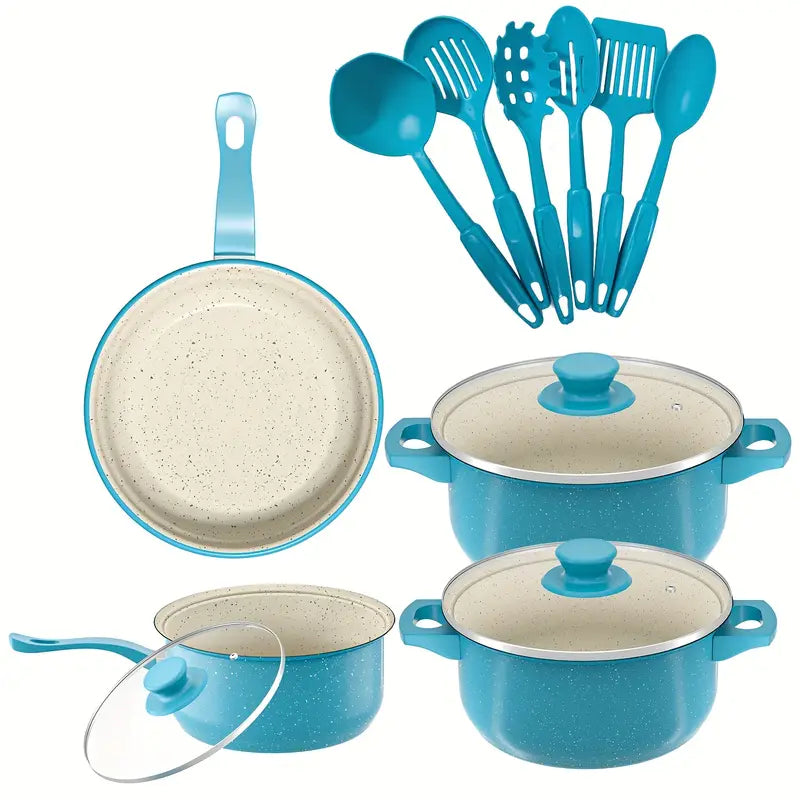 Cookware Set - Pans for Outdoor Sets Kitchen Utensils Essentials