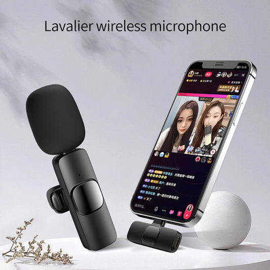 Wireless Lavalier Microphone Portable Audio Video