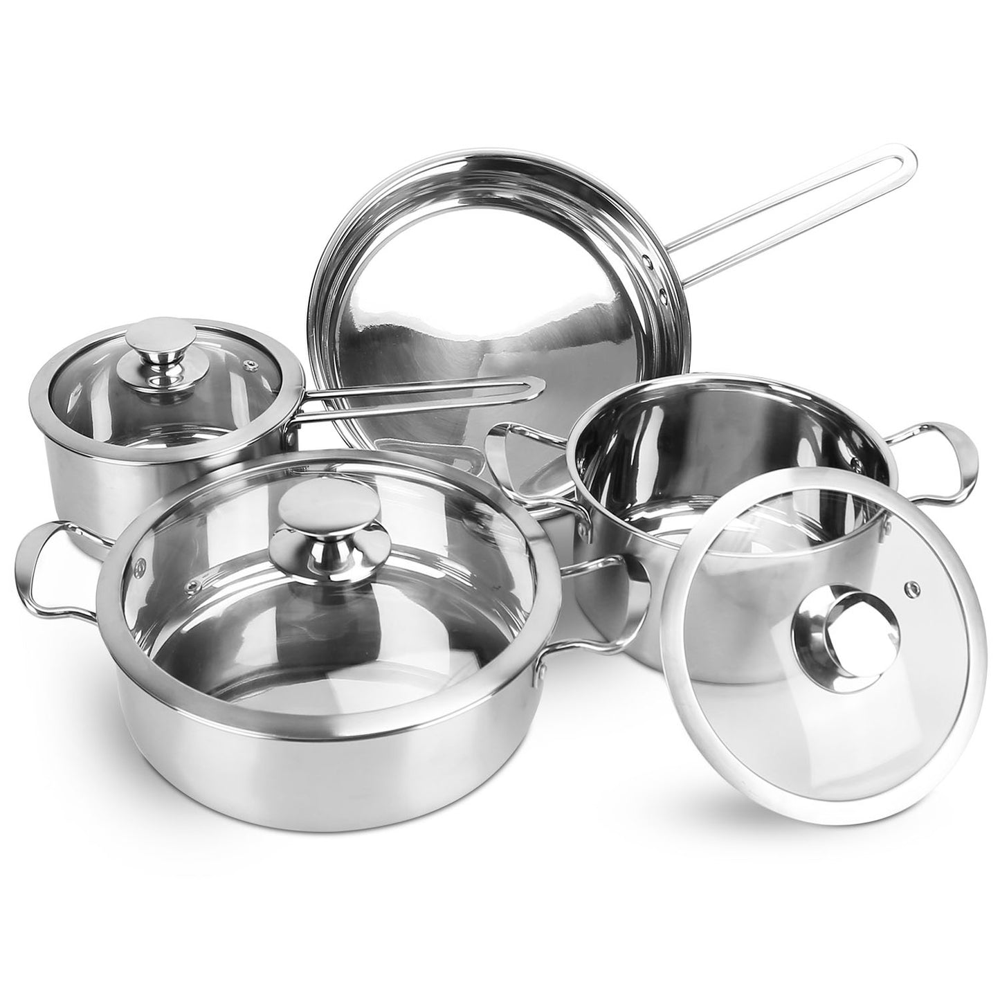 4Pcs Stainless Steel Cookware set